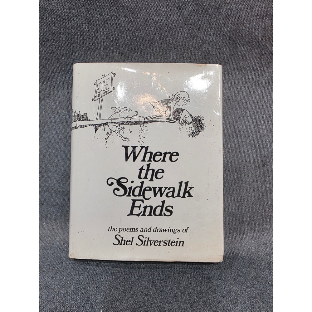 Where the Sidewalk Ends Shel Silverstein Hardcover Book Dust Jacket 0060256672